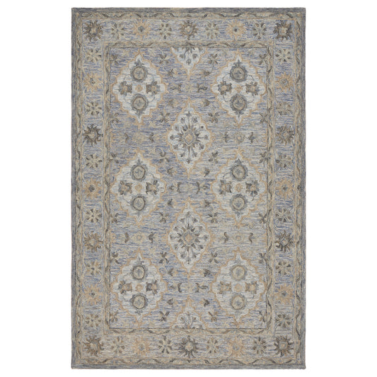 Blue Suzani Oriental Area Rug - Silo view