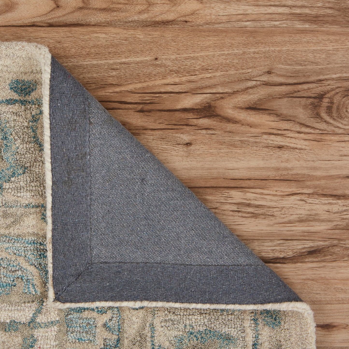 MODTR-81287 Classic/Traditional Hand-Tufted Turquoise Gray Wool Indoor Area Rugs - LR Home