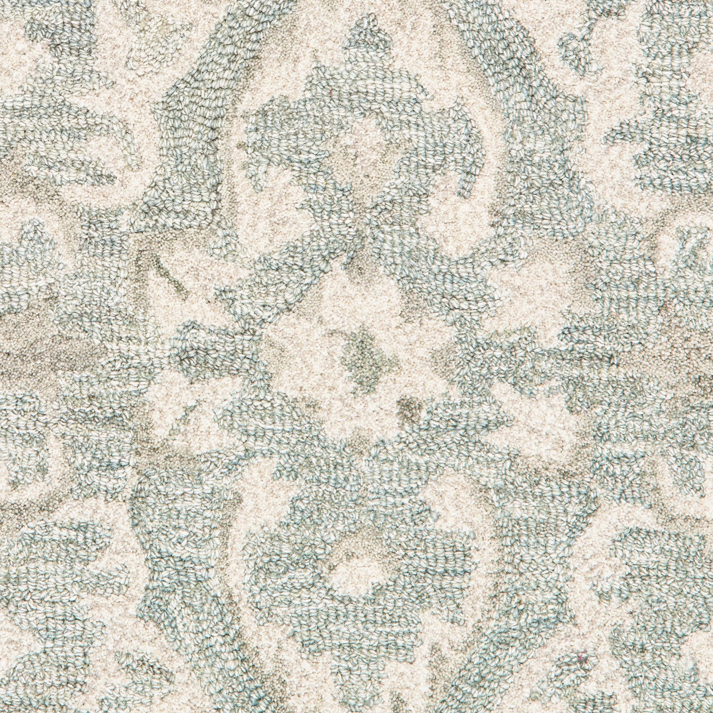 Modern Traditions-81289 Traditional Hand-Tufted Sea Green/Gray Cotton Indoor Area Rug - LR Home