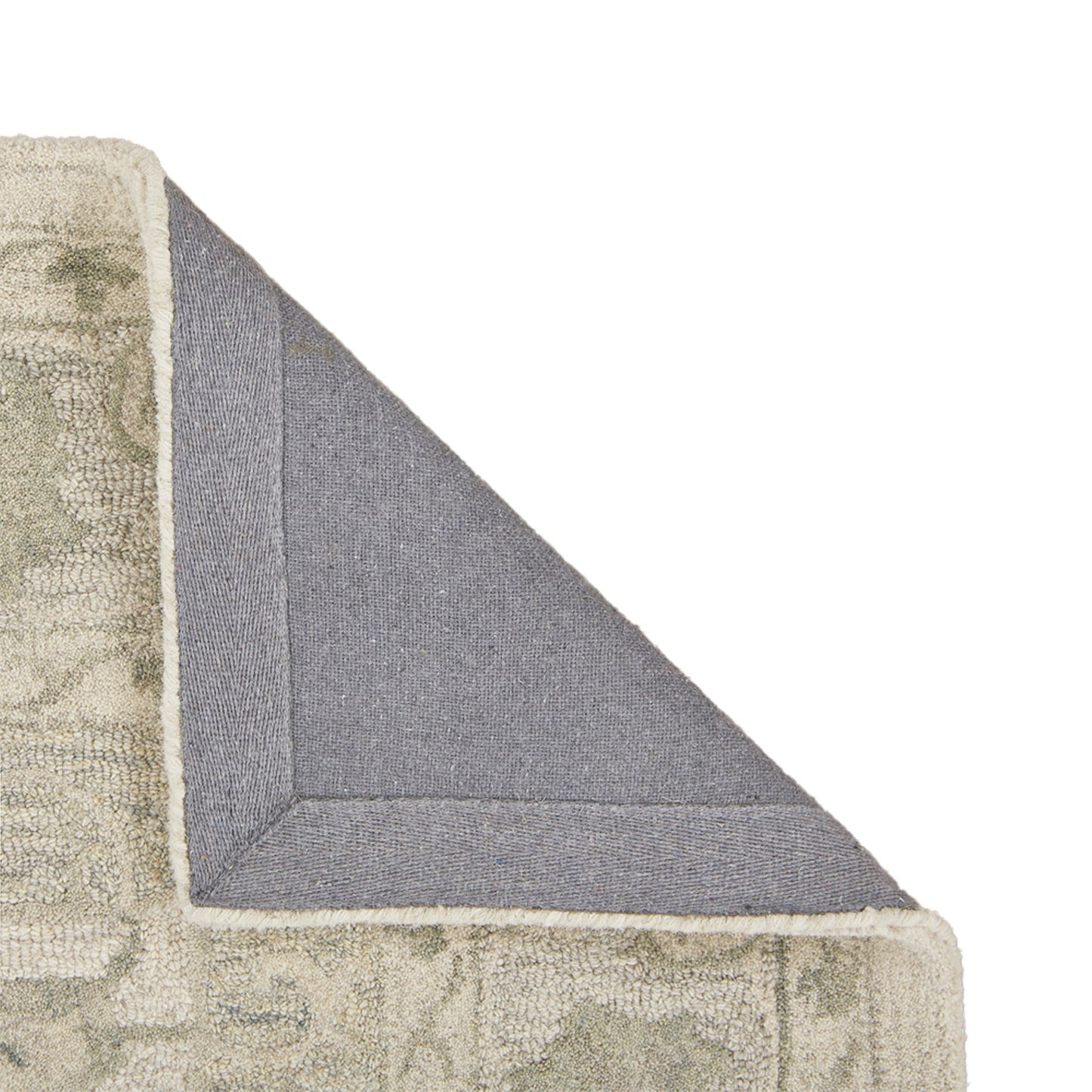 Modern Traditions-81289 Traditional Hand-Tufted Sea Green/Gray Cotton Indoor Area Rug - LR Home