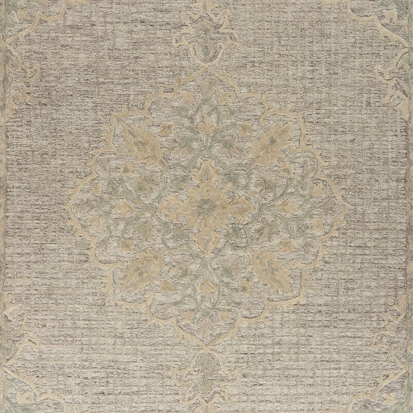 Modern Traditions-81290 Traditional Hand-Tufted Beige Cotton Indoor Area Rug - LR Home