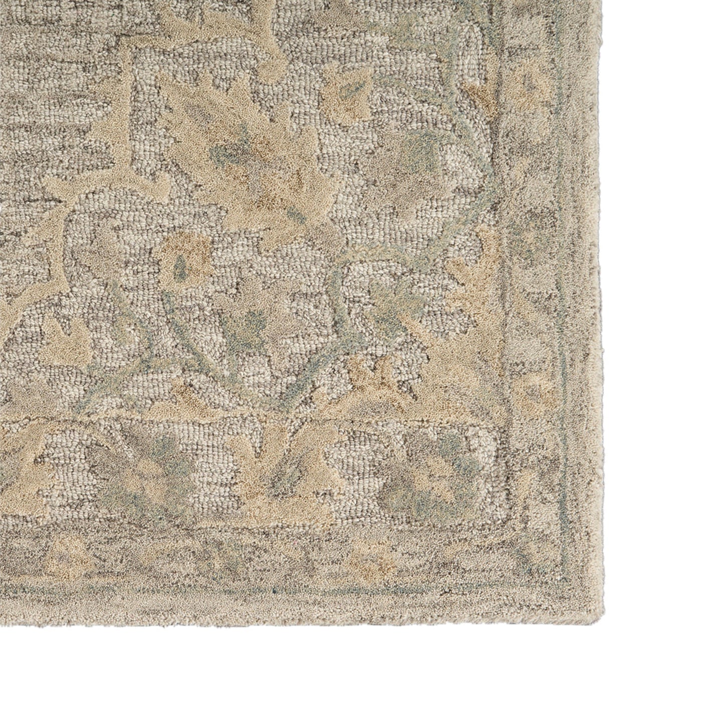 Modern Traditions-81290 Traditional Hand-Tufted Beige Cotton Indoor Area Rug - LR Home