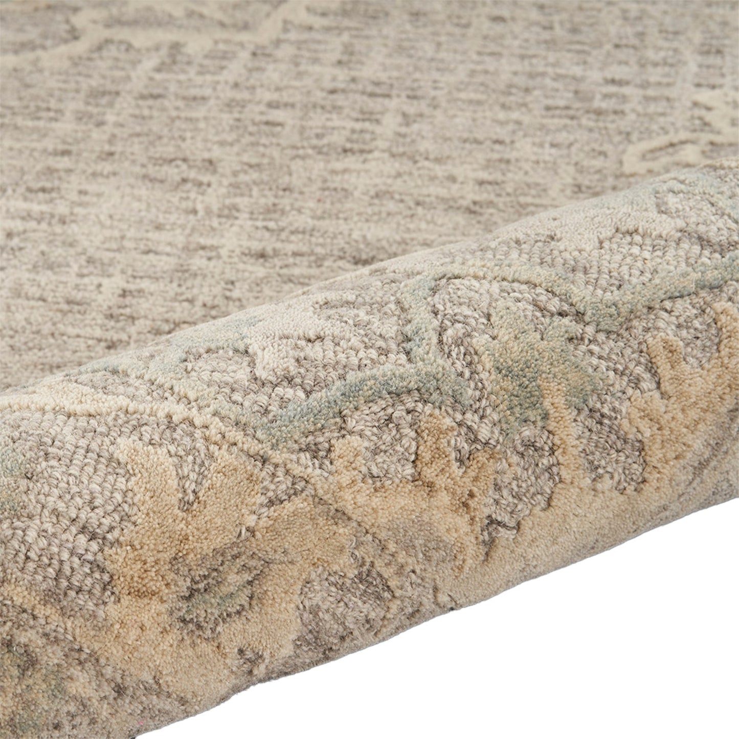 Modern Traditions-81290 Traditional Hand-Tufted Beige Cotton Indoor Area Rug - LR Home