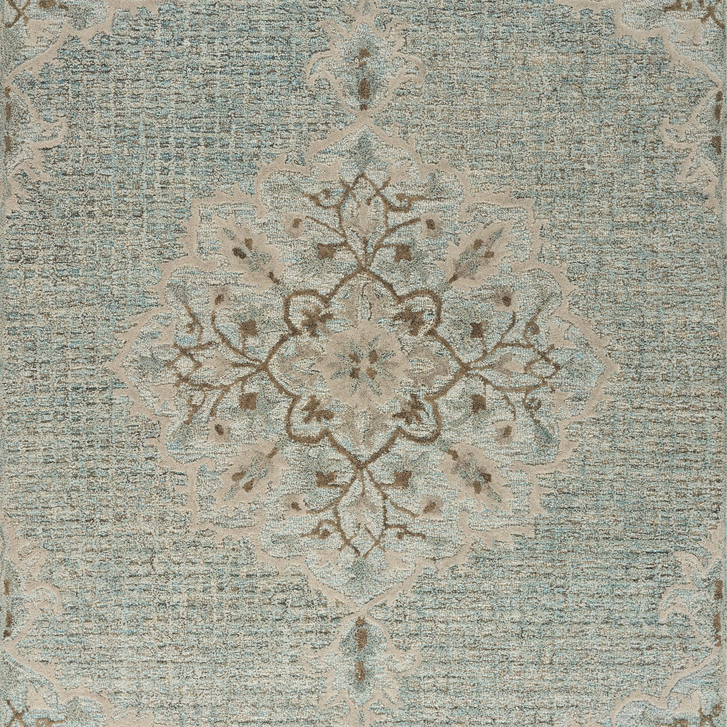 Modern Traditions-81291 Traditional Hand-Tufted Blue Lagoon Cotton Indoor Area Rug - LR Home