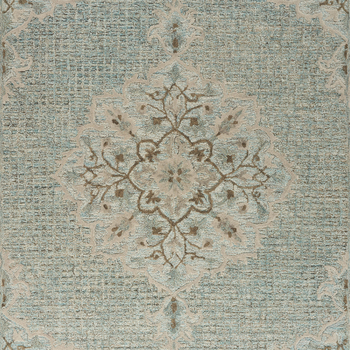 Lagoon Medallion Area Rug - lifestyle view