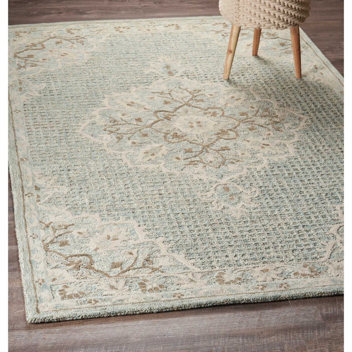 Ivory Medallion Area Rug - lifestyle view 2