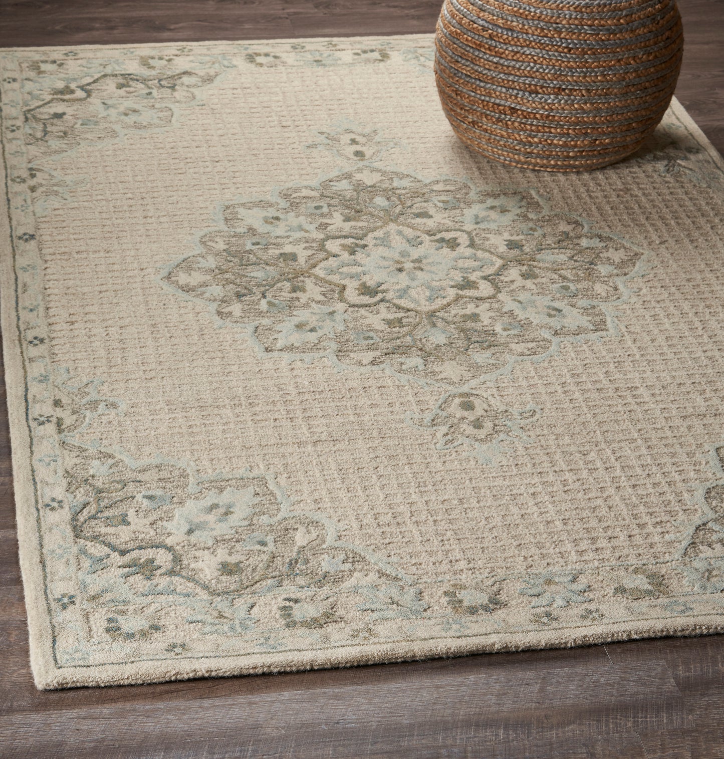 Modern Traditions-81292 Traditional Hand-Tufted Ivory Cotton Indoor Area Rug - LR Home