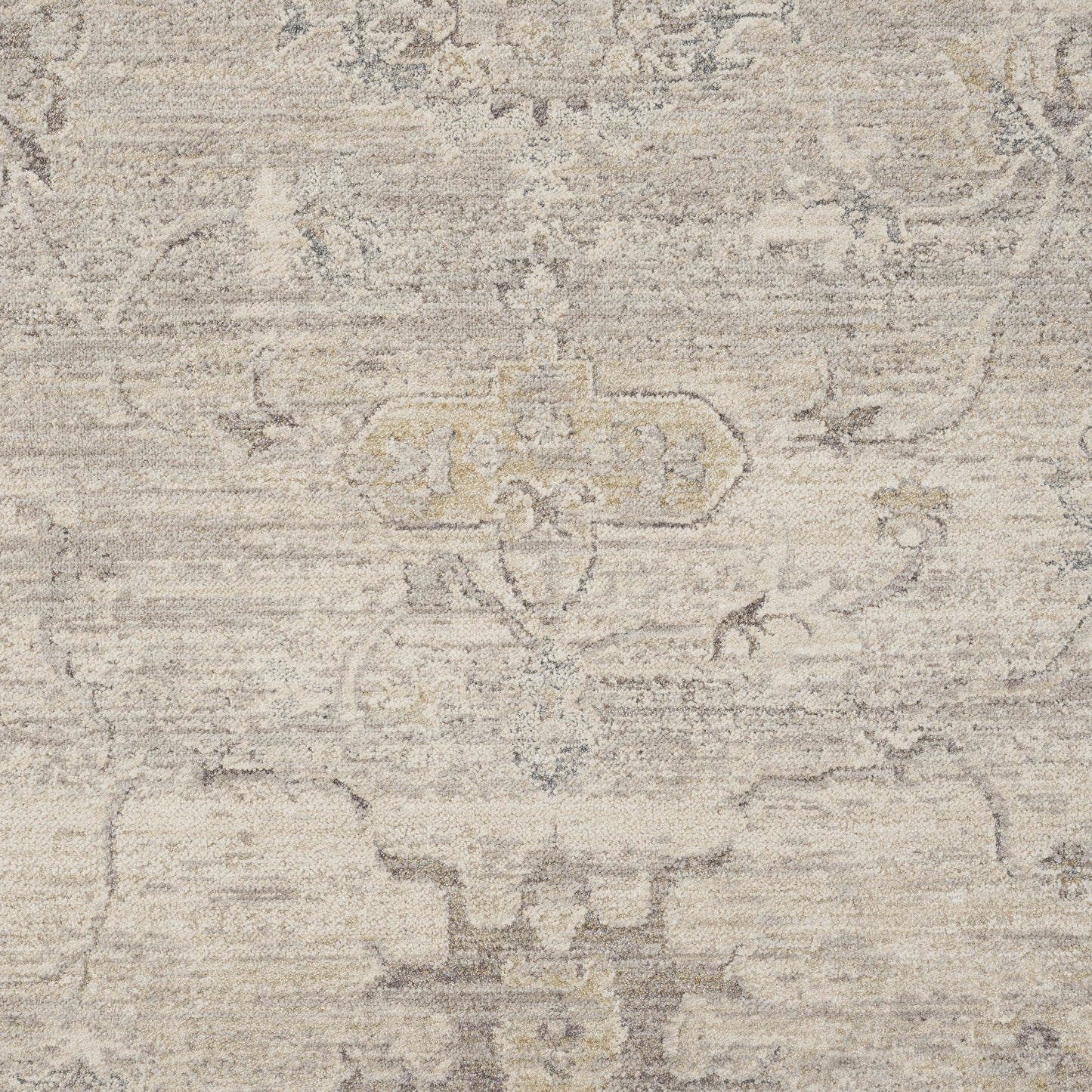 Monaco-82716 Traditional Power-Loomed Beige/Stone Blue Cotton Indoor Area Rug - LR Home