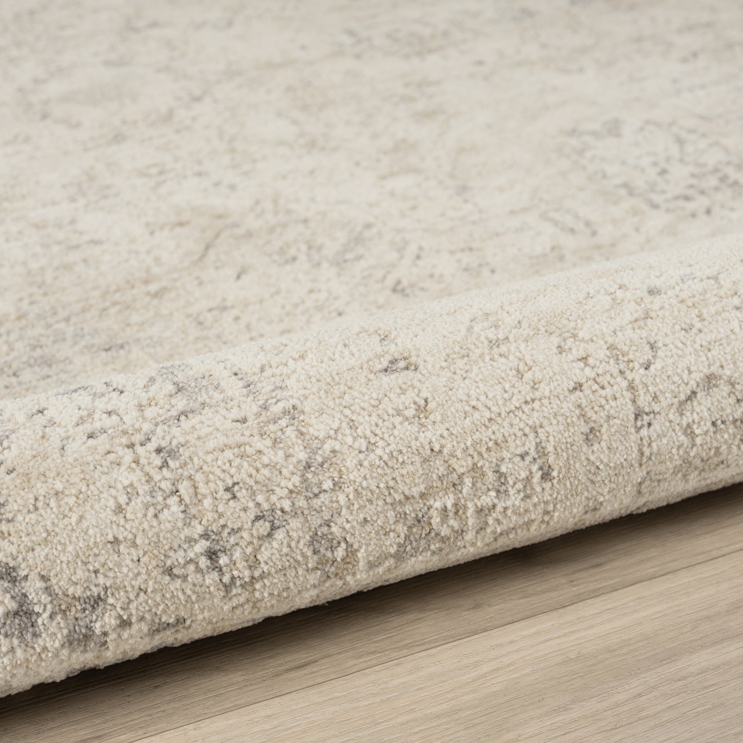 Monaco-82717 Traditional Power-Loomed Beige/Gray Cotton Indoor Area Rug - LR Home