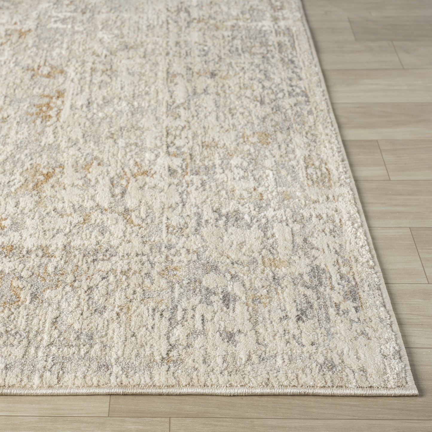 Monaco-82719 Traditional Power-Loomed Beige/Ivory Cotton Indoor Area Rug - LR Home