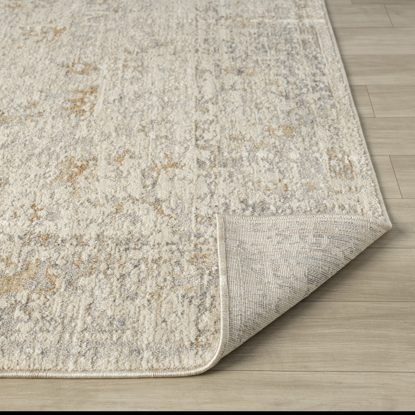 Monaco-82719 Traditional Power-Loomed Beige/Ivory Cotton Indoor Area Rug - LR Home