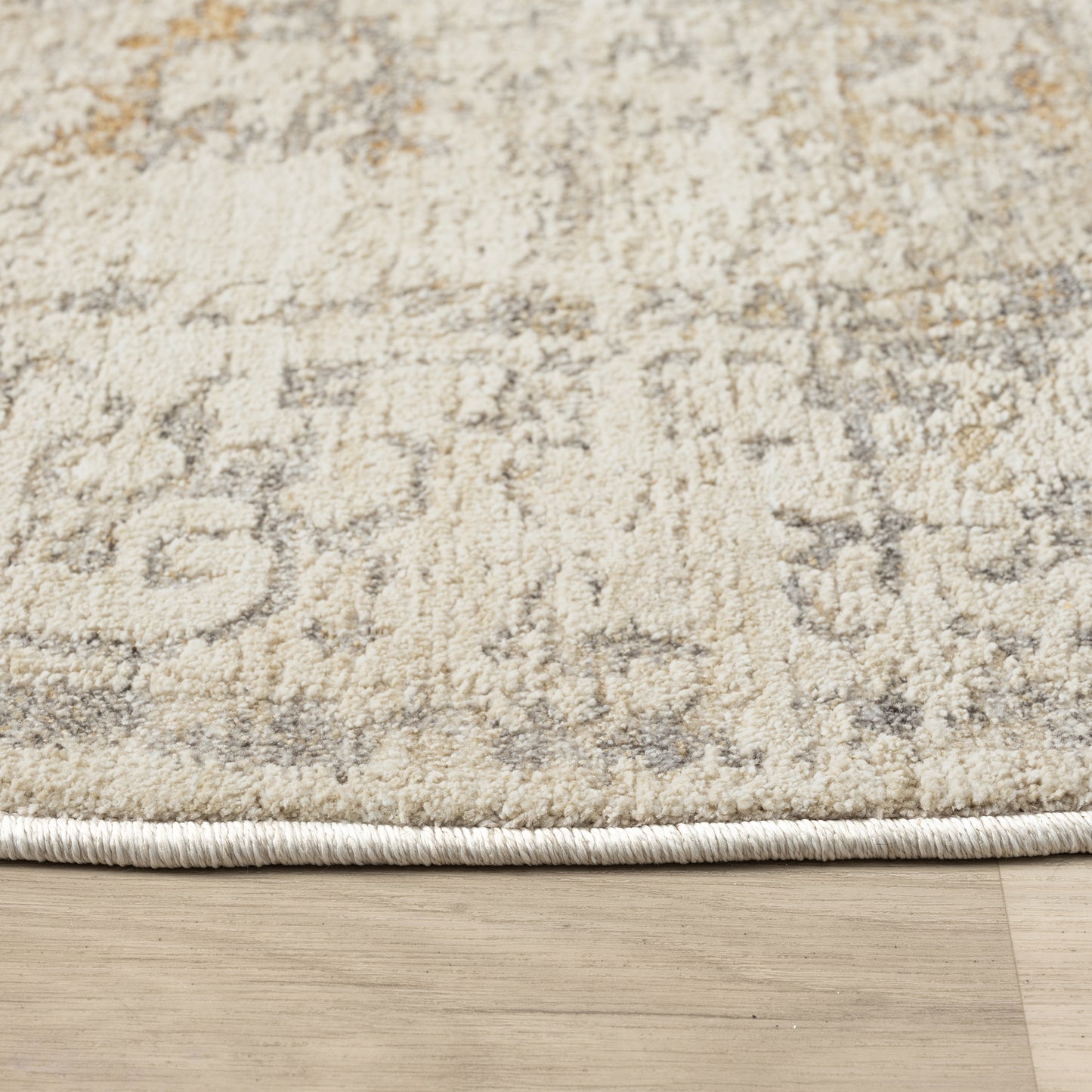 Monaco-82718 Traditional Power-Loomed Ivory/Beige Cotton Indoor Area Rug - LR Home