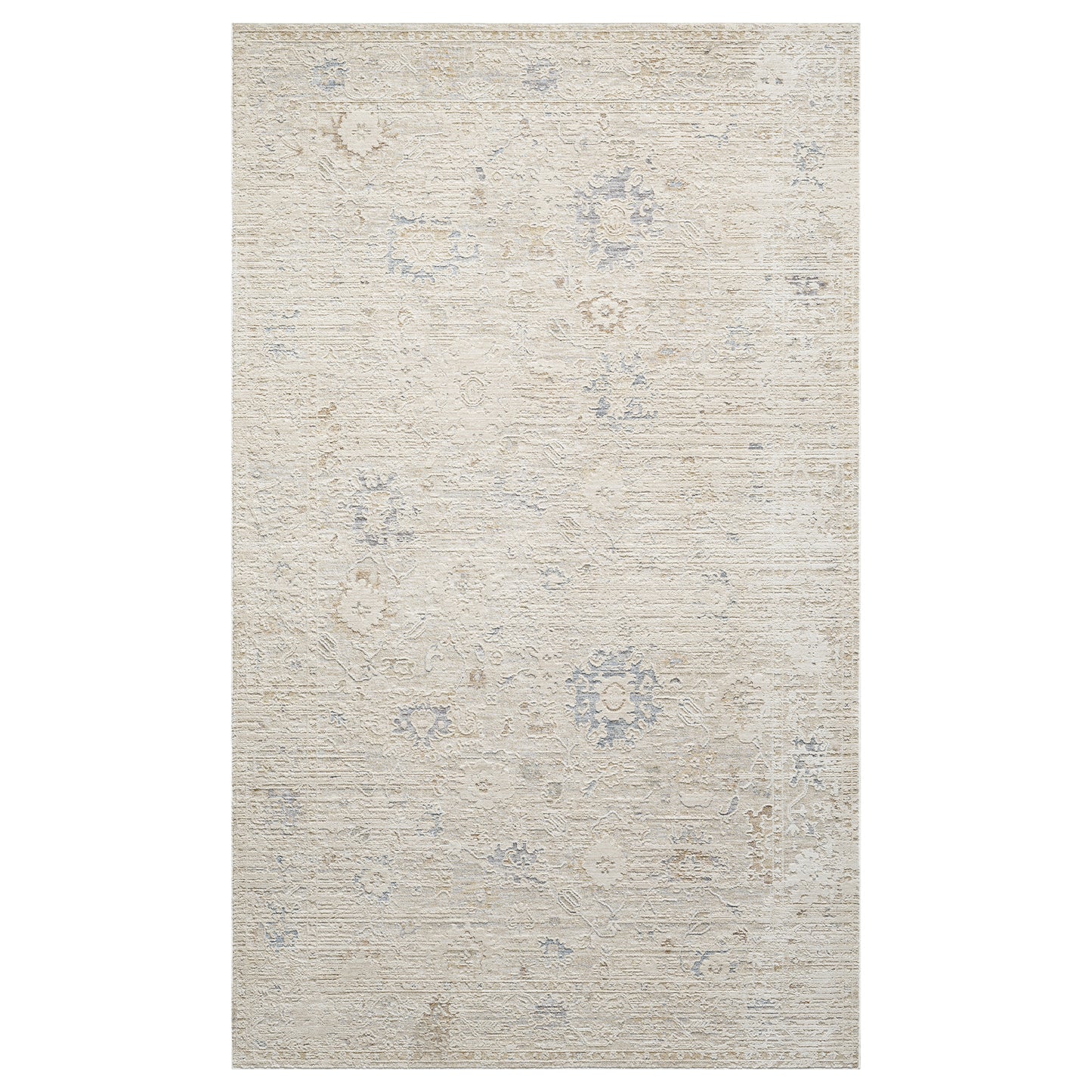 Monaco-82719 Traditional Power-Loomed Beige/Ivory Cotton Indoor Area Rug - LR Home