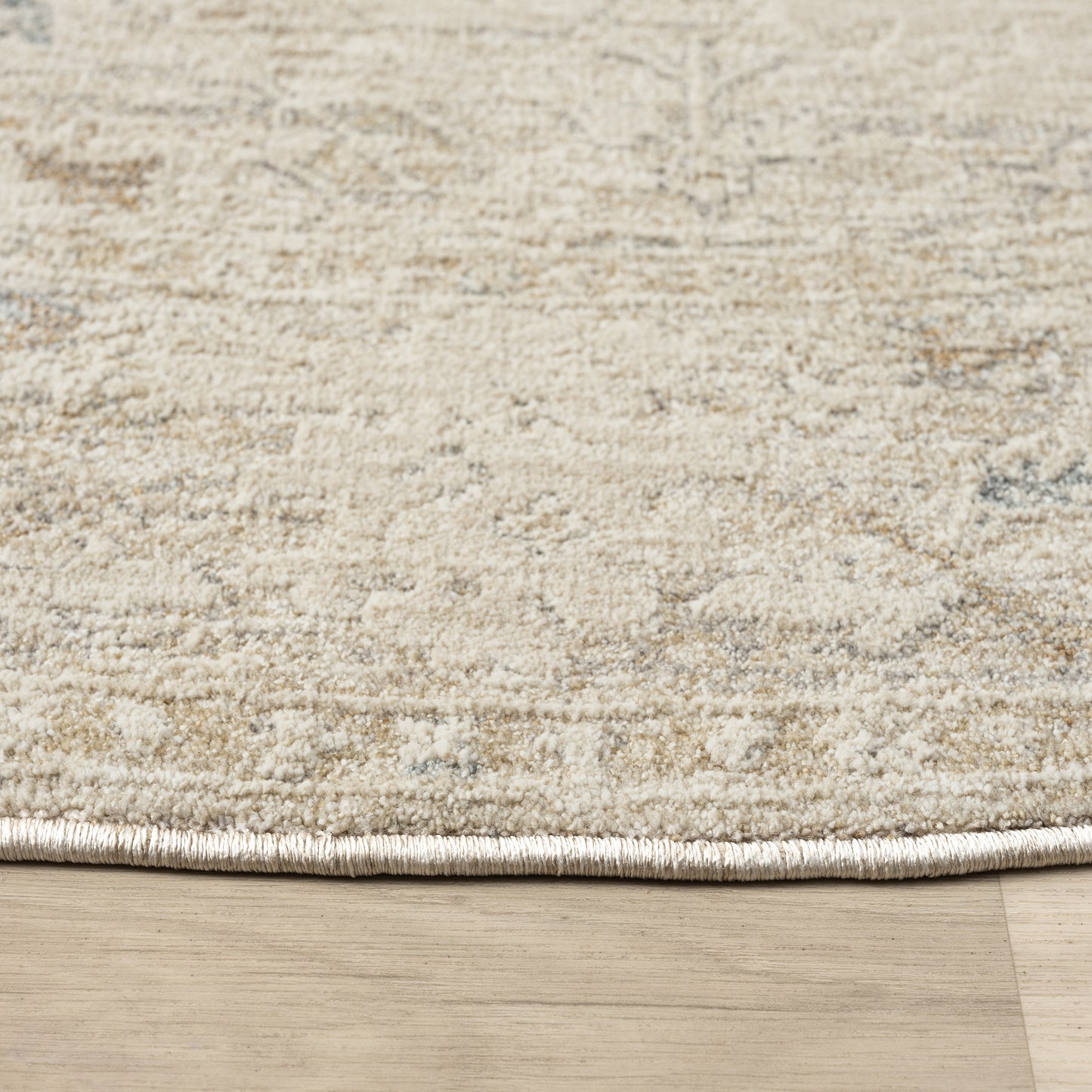 Monaco-82719 Traditional Power-Loomed Beige/Ivory Cotton Indoor Area Rug - LR Home