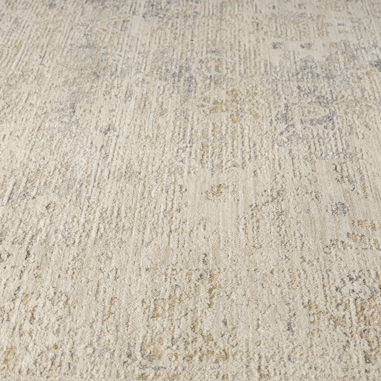 Monaco-82720 Traditional Power-Loomed Beige/Stone Blue Cotton Indoor Area Rug - LR Home