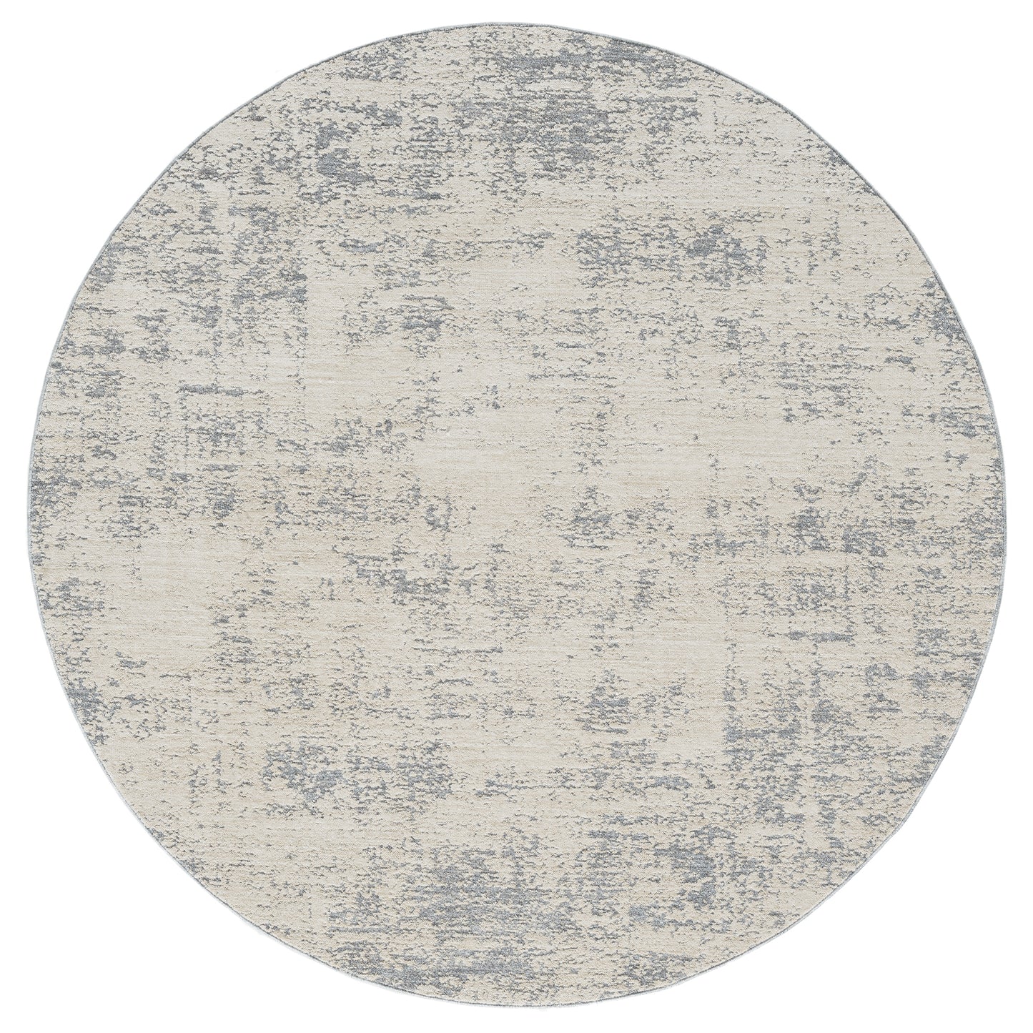 Monaco-82721 Transitional Power-Loomed Ivory/Stone Blue Cotton Indoor Area Rug - LR Home