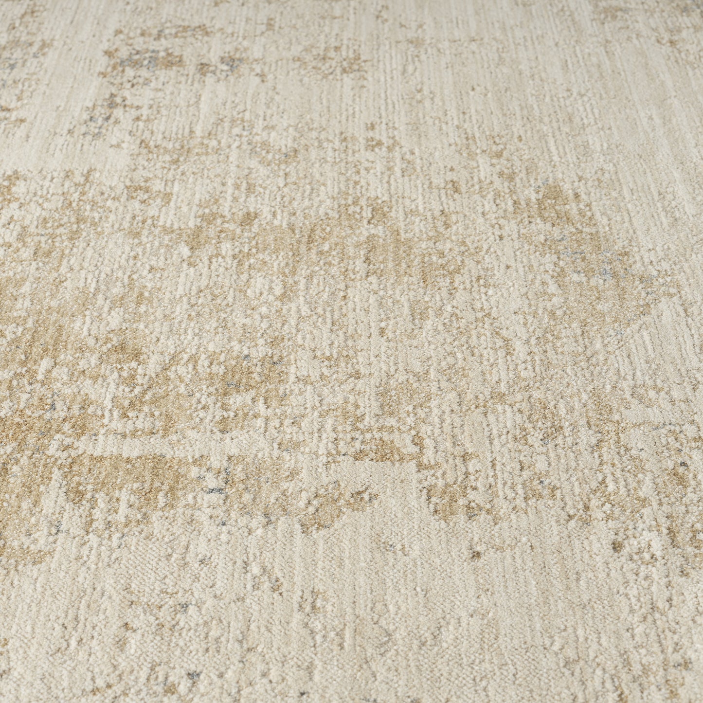Monaco-82722 Transitional Power-Loomed Beige/Stone Blue Cotton Indoor Area Rug - LR Home