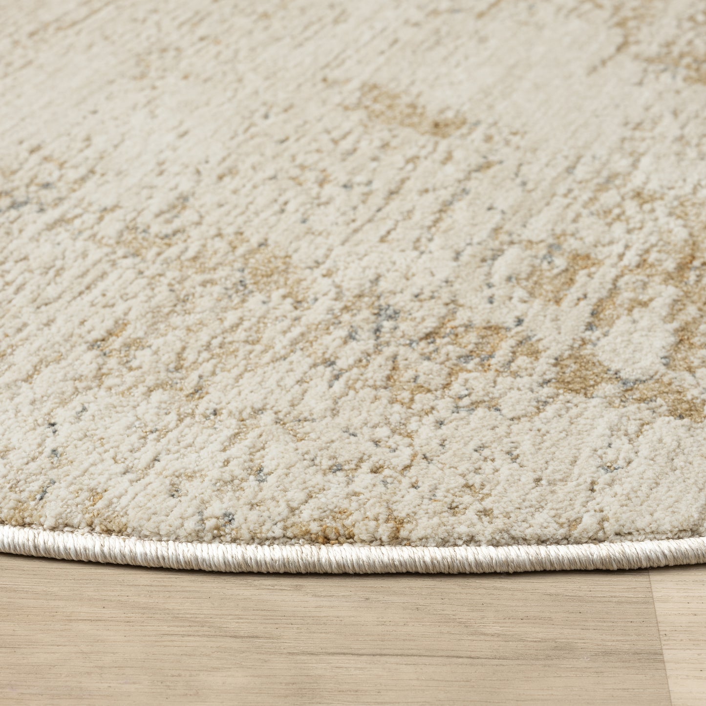 Monaco-82722 Transitional Power-Loomed Beige/Stone Blue Cotton Indoor Area Rug - LR Home