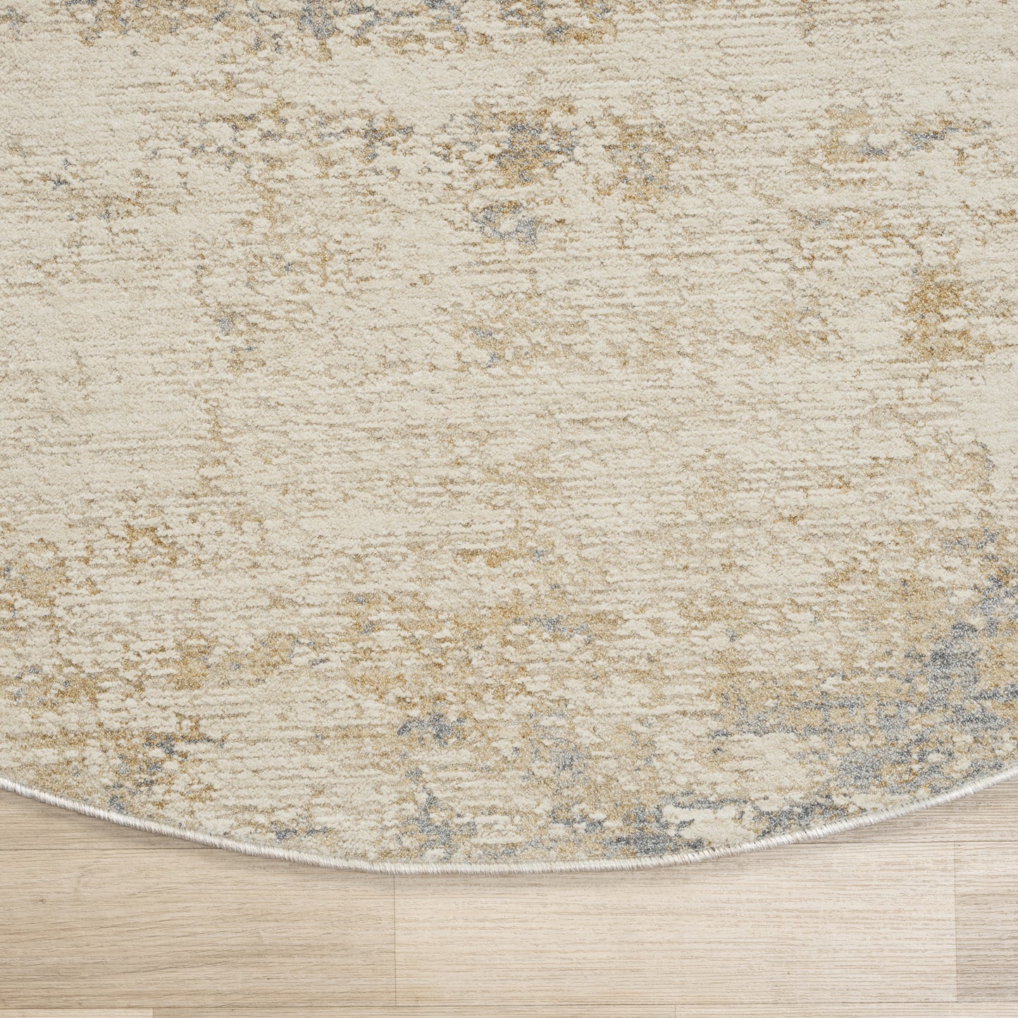 Monaco-82722 Transitional Power-Loomed Beige/Stone Blue Cotton Indoor Area Rug - LR Home