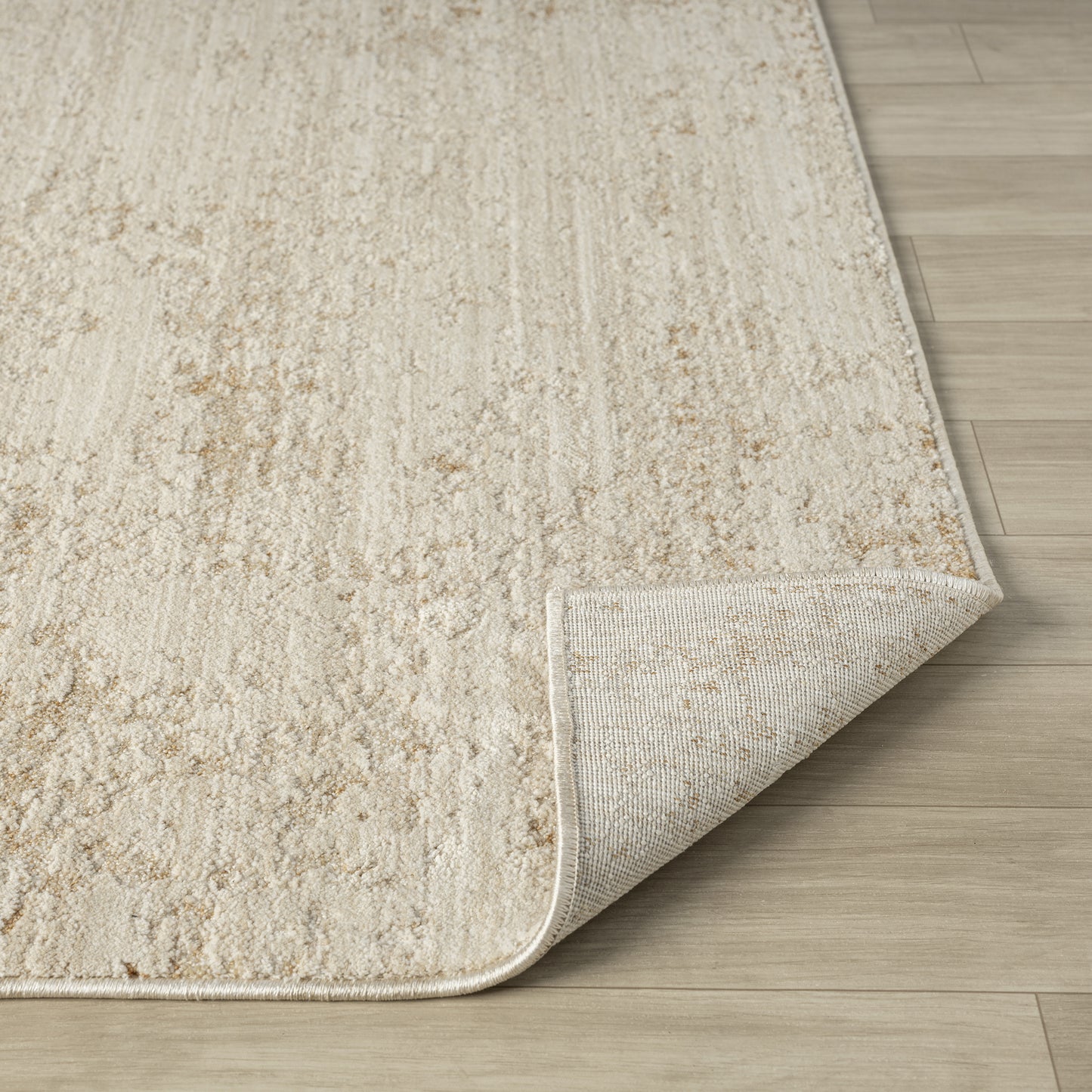 Monaco-82723 Transitional Power-Loomed Ivory/Beige Cotton Indoor Area Rug - LR Home