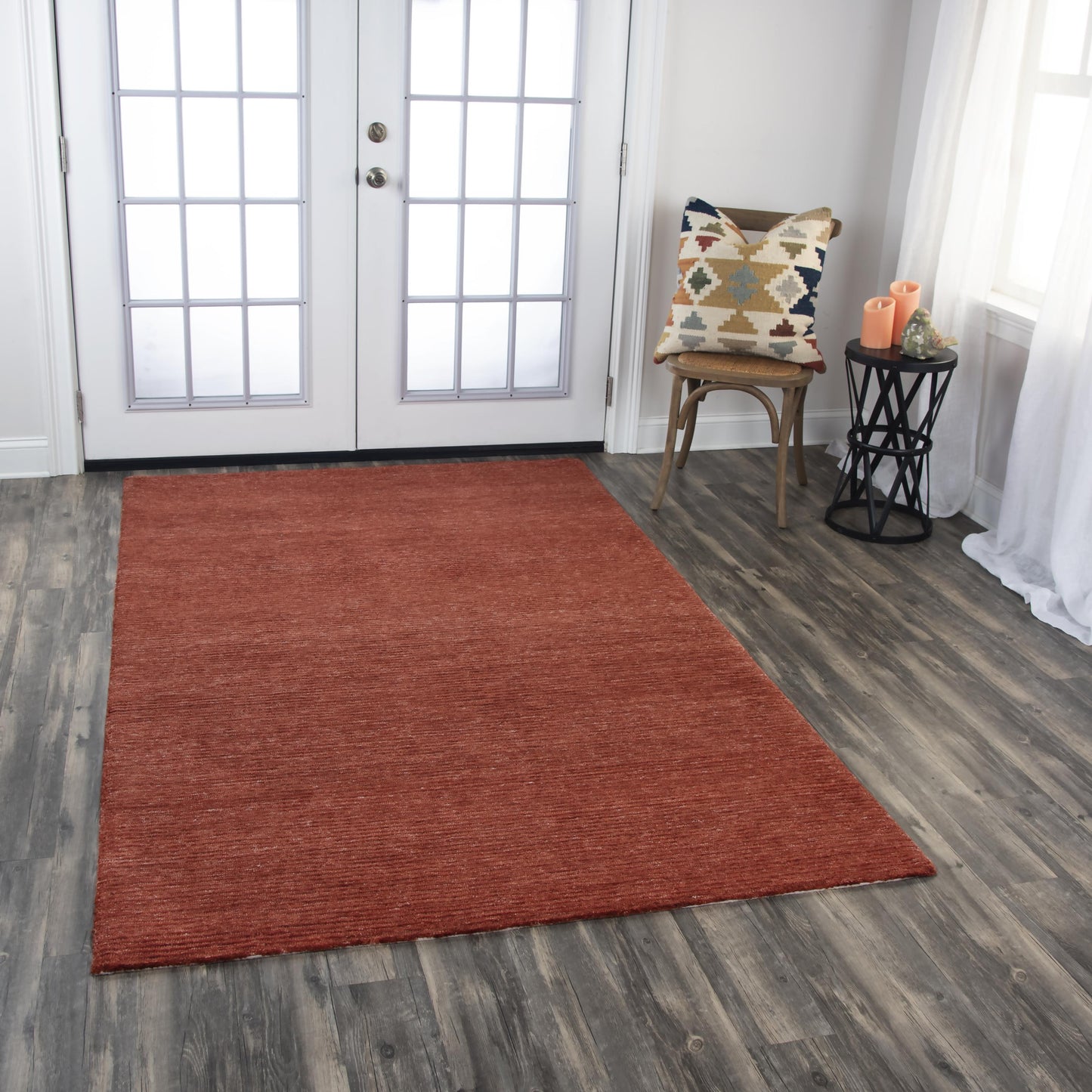 Mason Park MPK101 Rust Hand-Tufted Rug - Rizzy