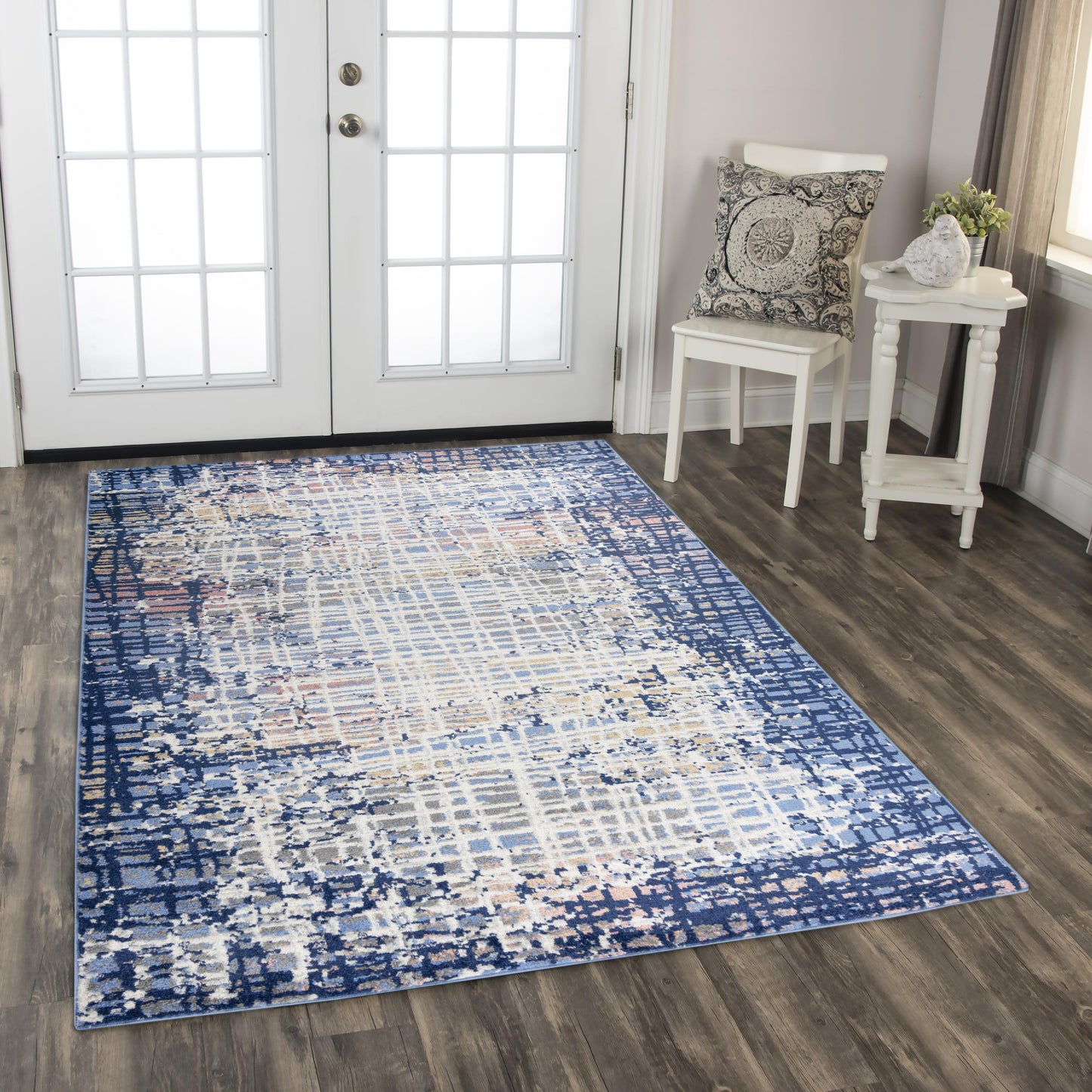 Marquise MRQ841 Navy Power Loomed Rug - Rizzy