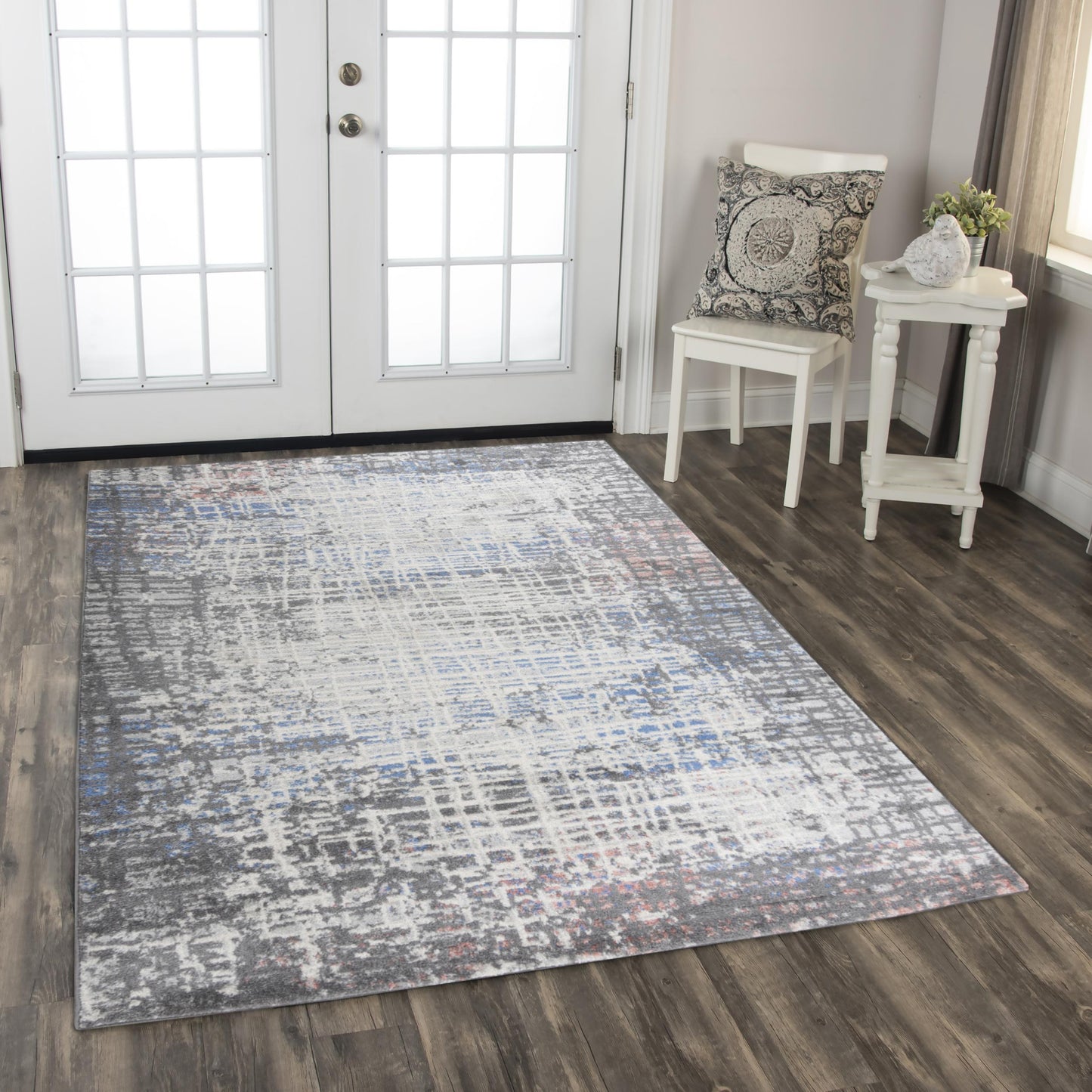 Marquise MRQ842 M. Gray Power Loomed Rug - Rizzy