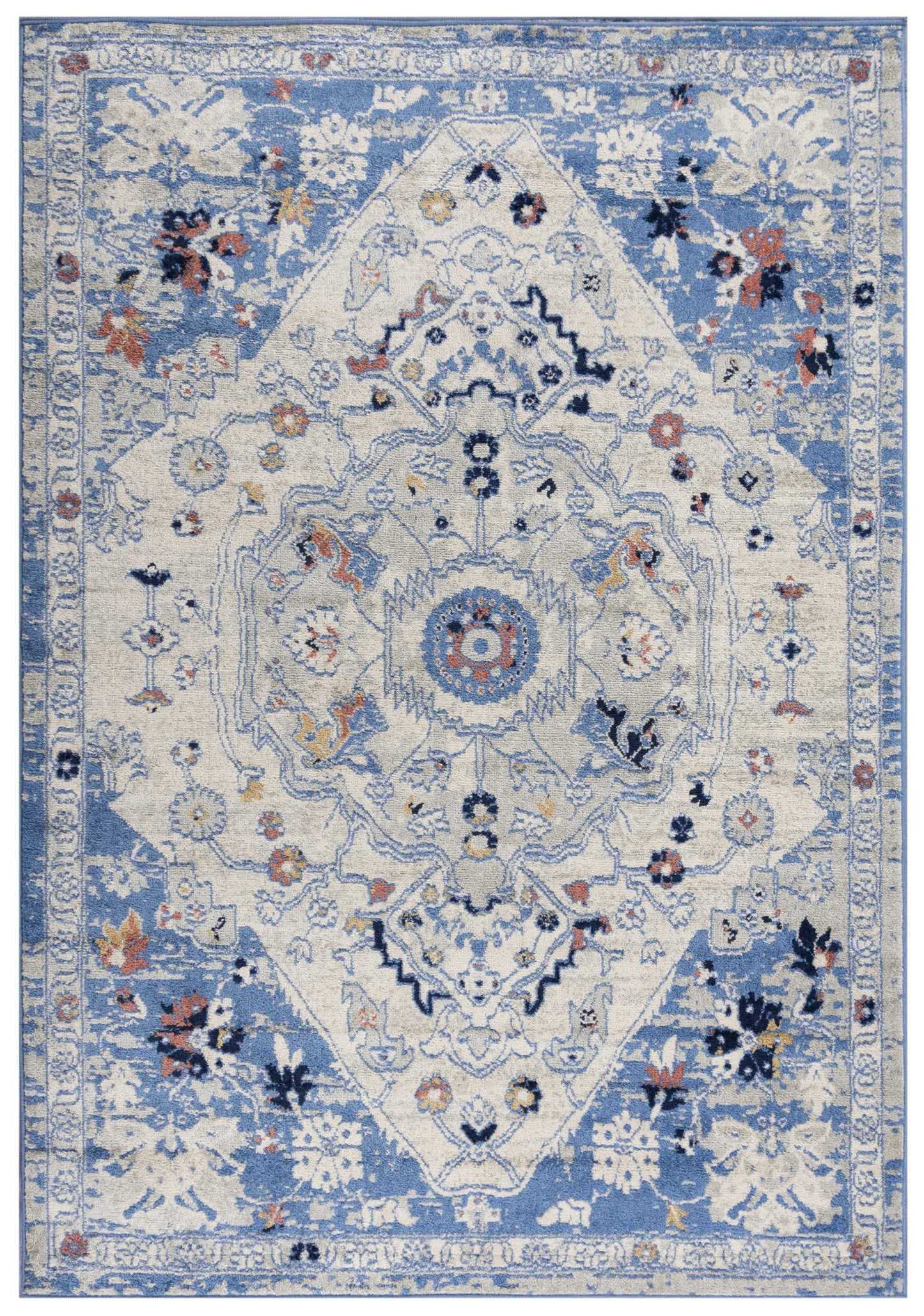 Marquise MRQ848 L. Blue Machine-Made Rug - Rizzy