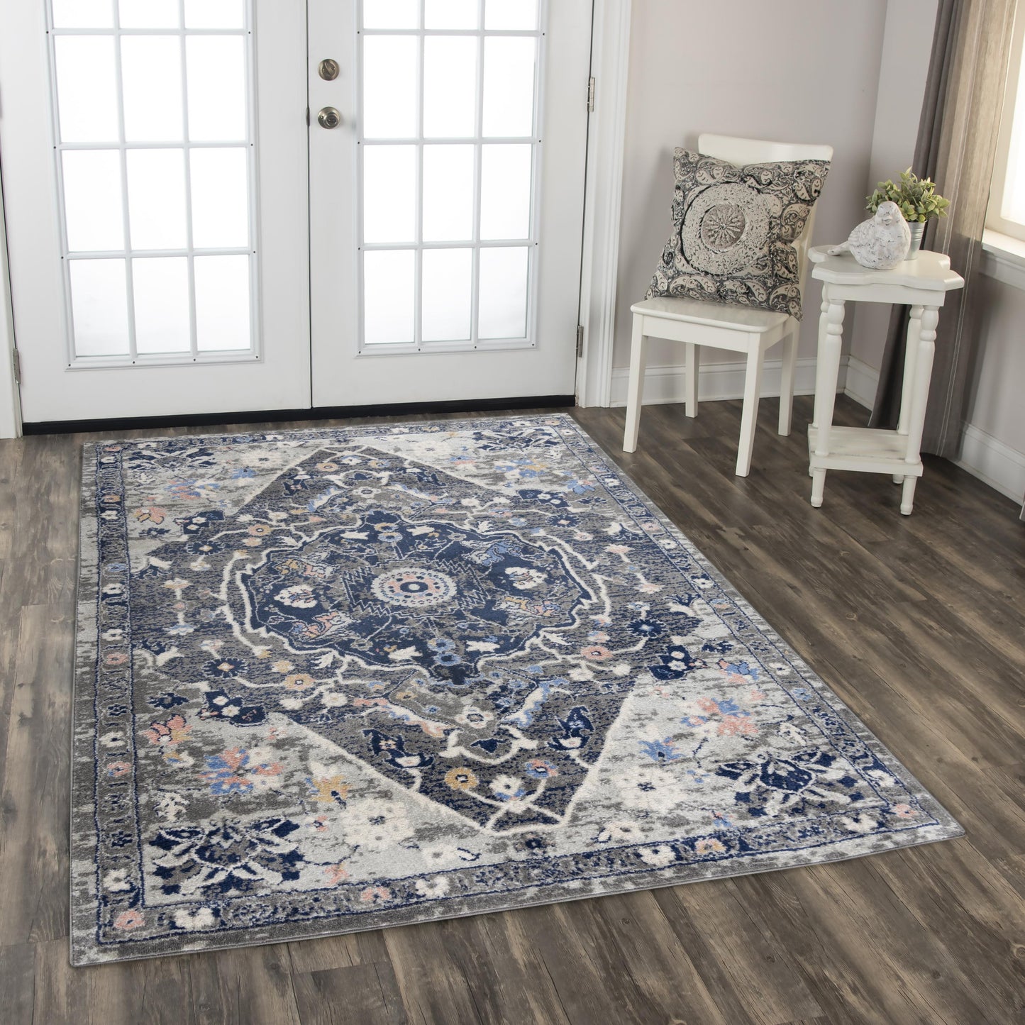 Marquise MRQ849 Dk.Gray Power Loomed Rug - Rizzy