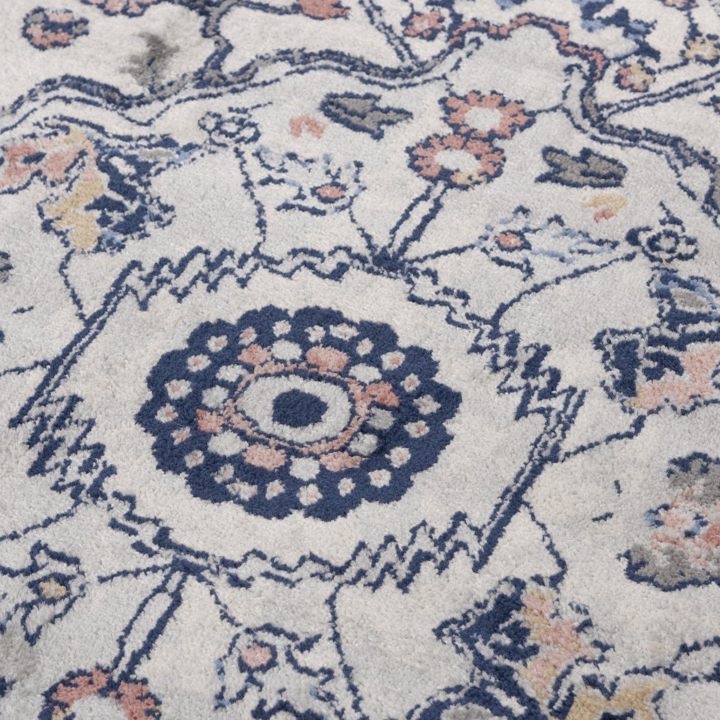 Marquise MRQ850 Blue Machine-Made Rug - Rizzy