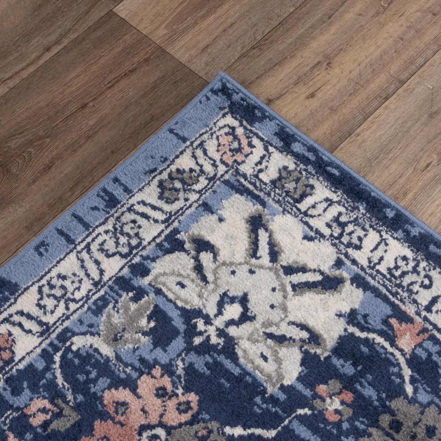Marquise MRQ850 Blue Machine-Made Rug - Rizzy