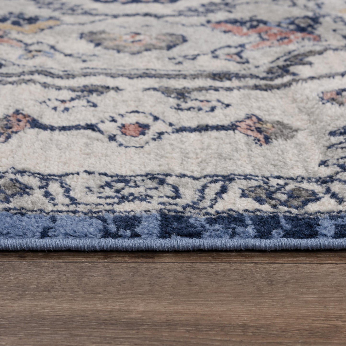 Marquise MRQ850 Blue Machine-Made Rug - Rizzy