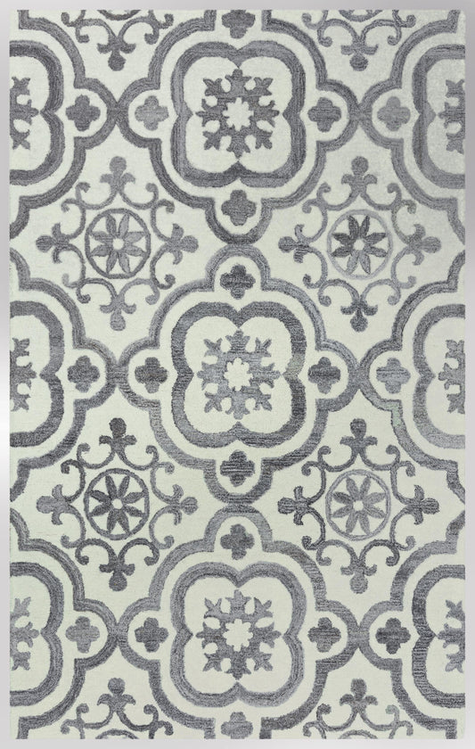 Matrix MRX102 Gray Hand-Tufted Rug - Rizzy