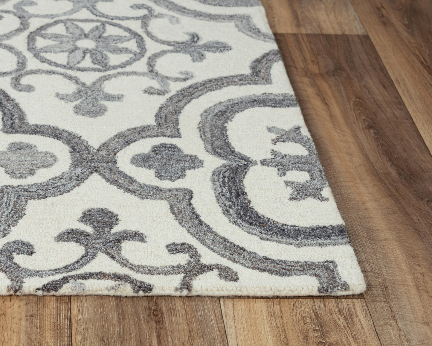 Matrix MRX102 Gray Hand-Tufted Rug - Rizzy