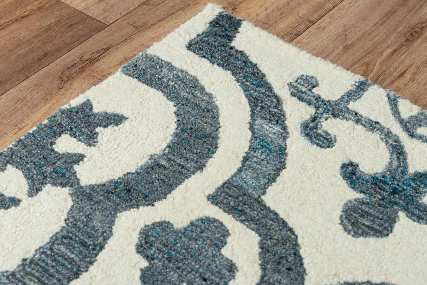 Matrix MRX103 Blue Hand-Tufted Rug - Rizzy