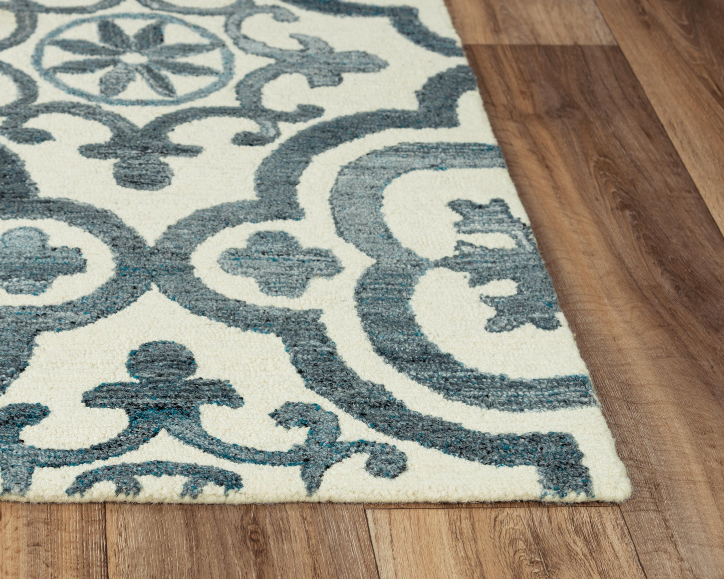Matrix MRX103 Blue Hand-Tufted Rug - Rizzy