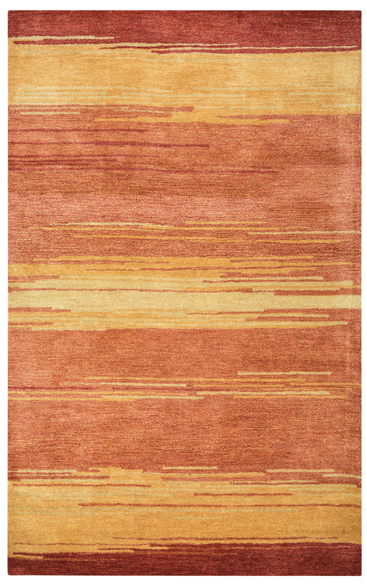 Mojave MV3163 Gold/Orange Hand-Tufted Rug - Rizzy