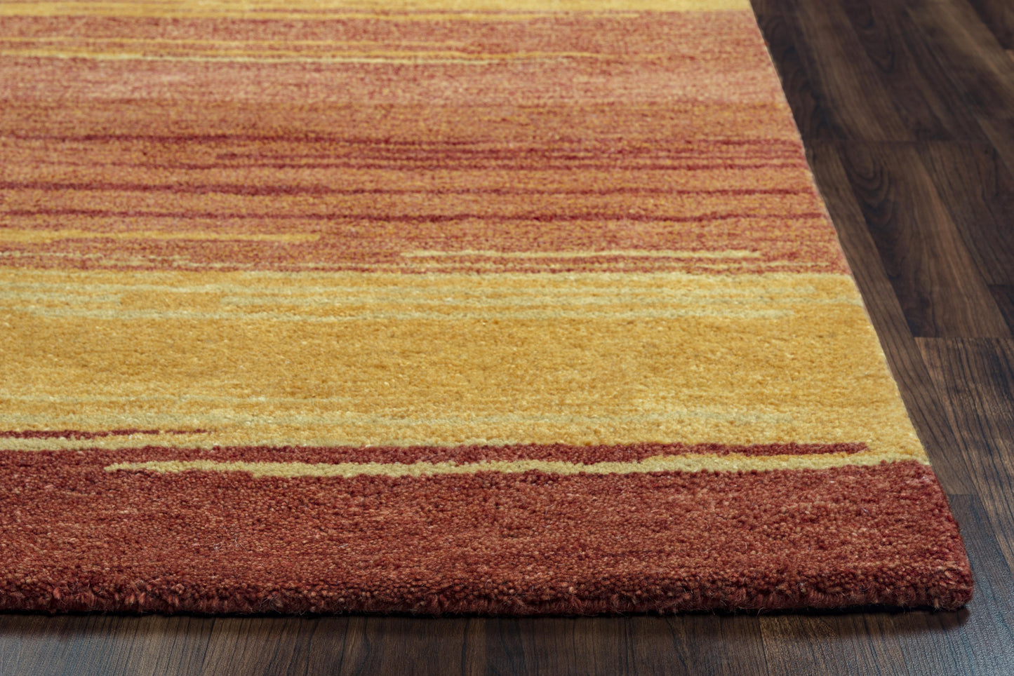 Mojave MV3163 Gold/Orange Hand-Tufted Rug - Rizzy