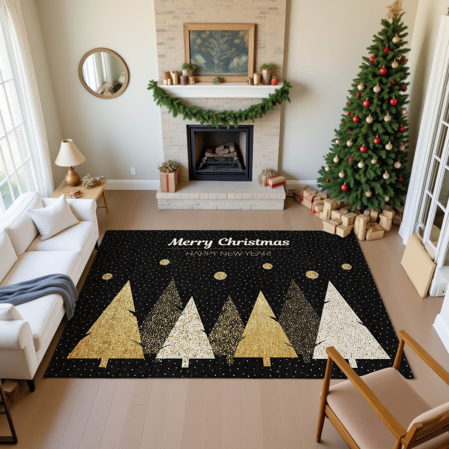 Machine Made Merry & Bright MY11 Black - Dalyn Rugs