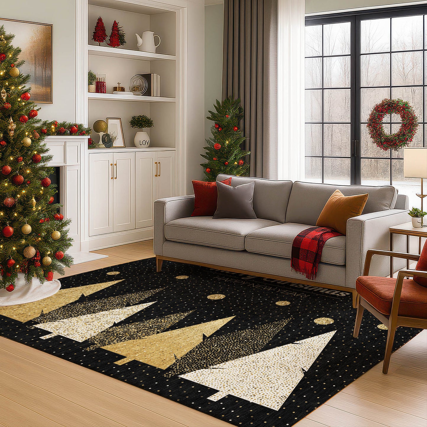Machine Made Merry & Bright MY11 Black - Dalyn Rugs