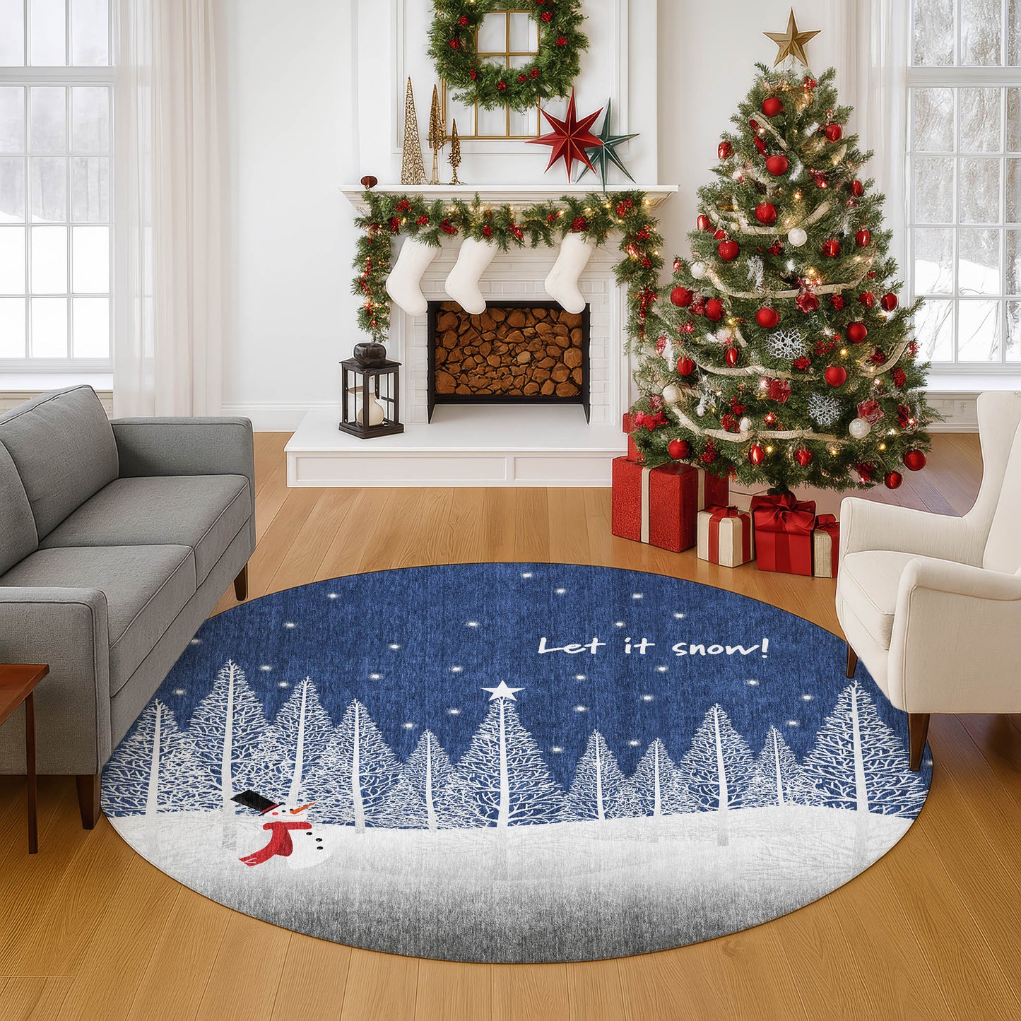 Machine Made Merry & Bright MY12 Navy - Dalyn Rugs