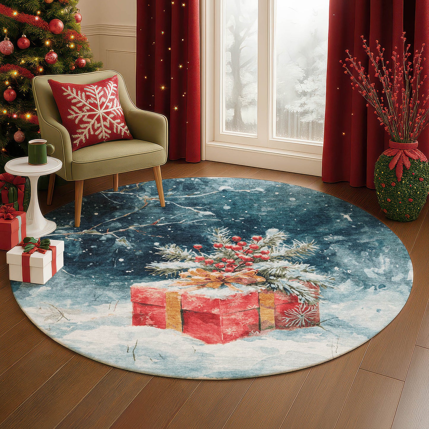 Machine Made Merry & Bright MY13 Blue - Dalyn Rugs