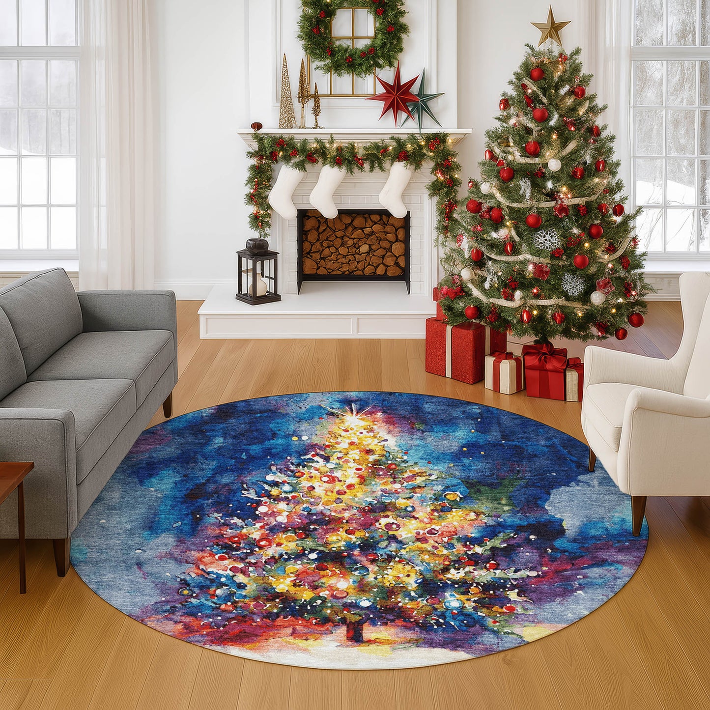 Machine Made Merry & Bright MY14 Navy - Dalyn Rugs