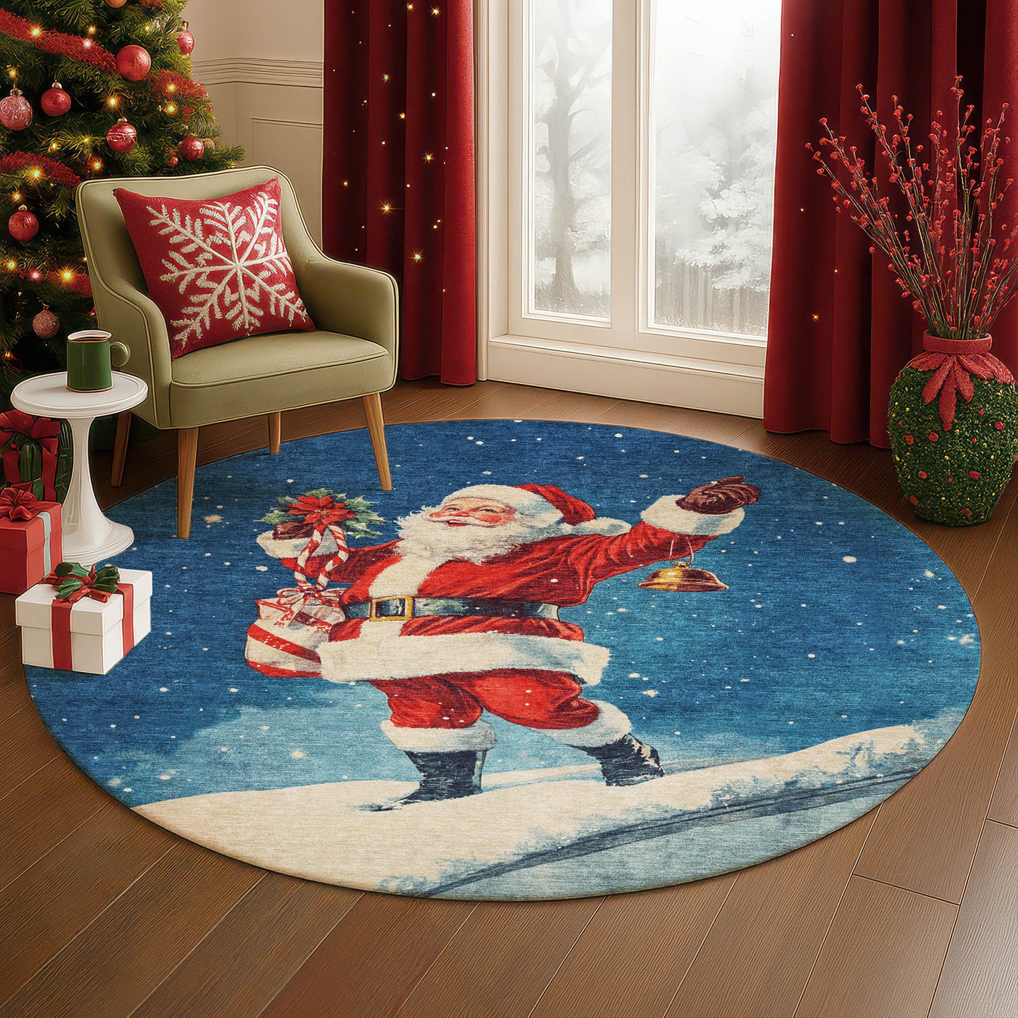 Machine Made Merry & Bright MY15 Blue - Dalyn Rugs