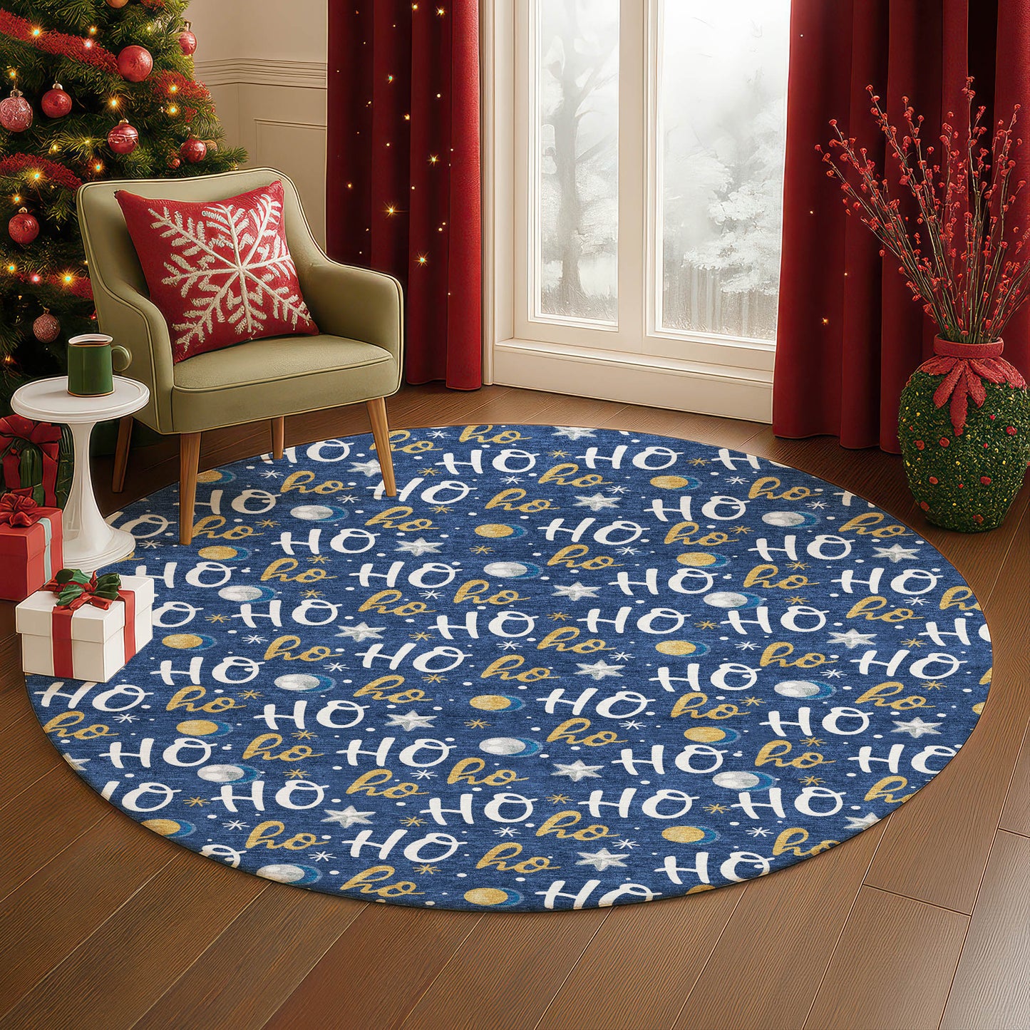 Machine Made Merry & Bright MY18 Navy - Dalyn Rugs