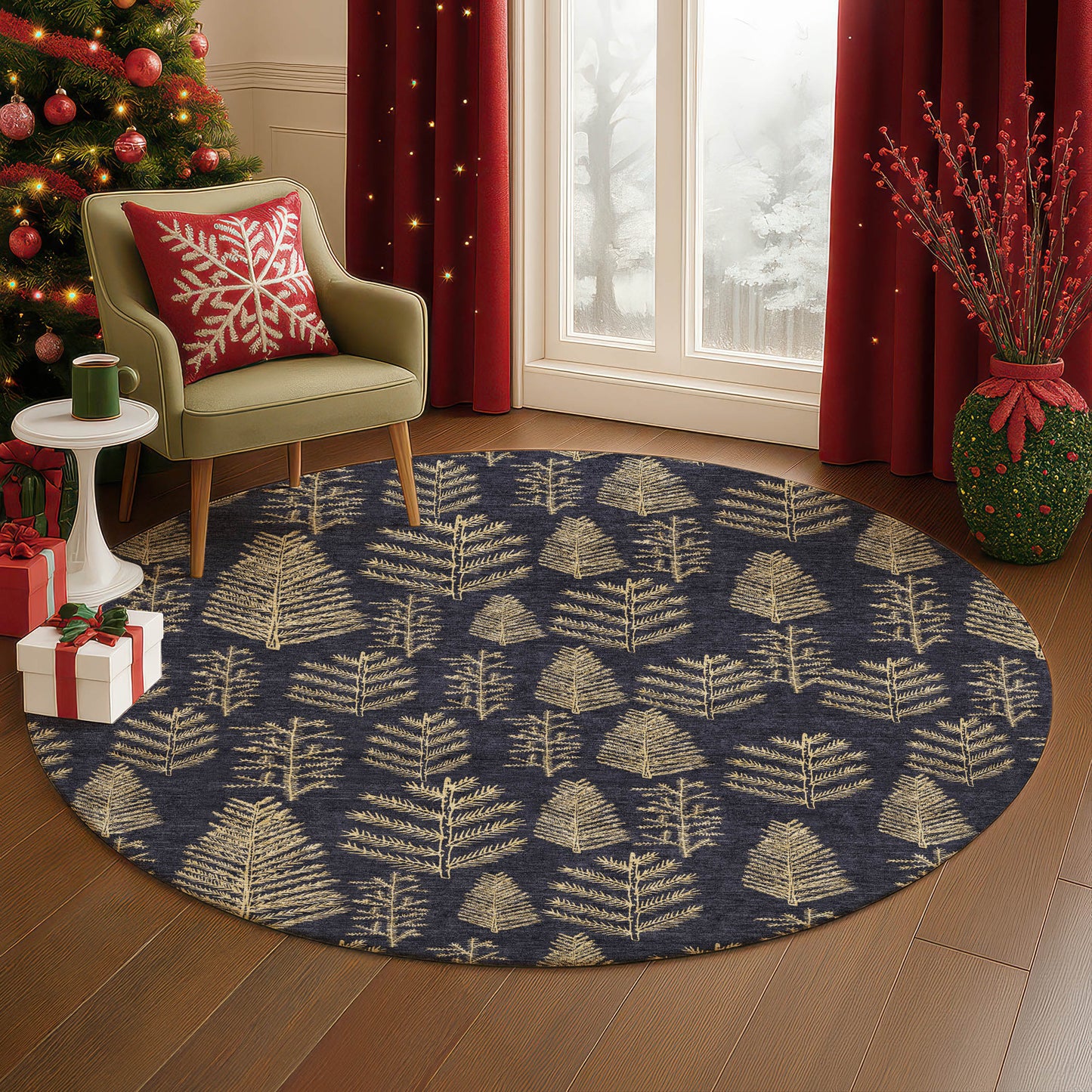 Machine Made Merry & Bright MY21 Black - Dalyn Rugs