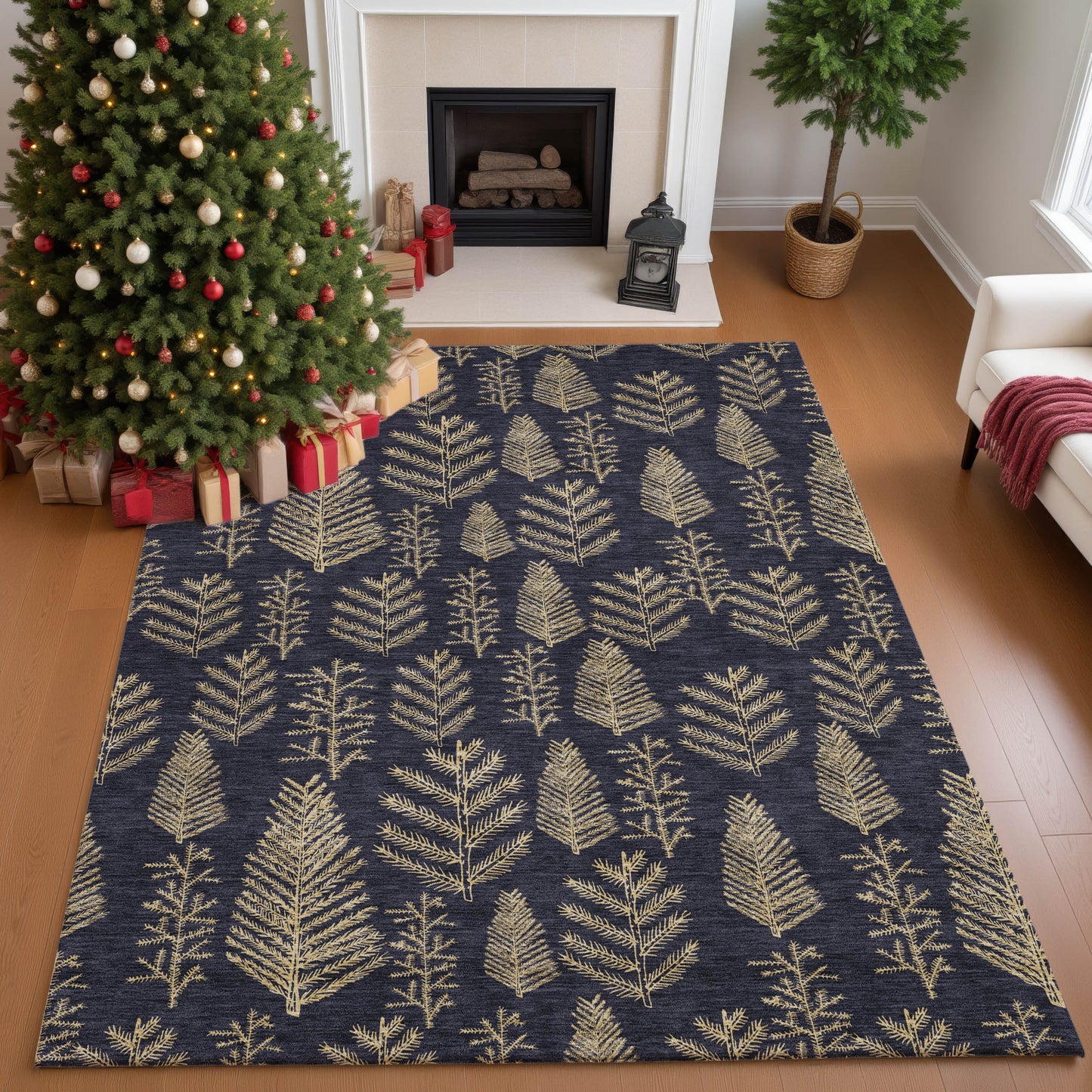 Machine Made Merry & Bright MY21 Black - Dalyn Rugs