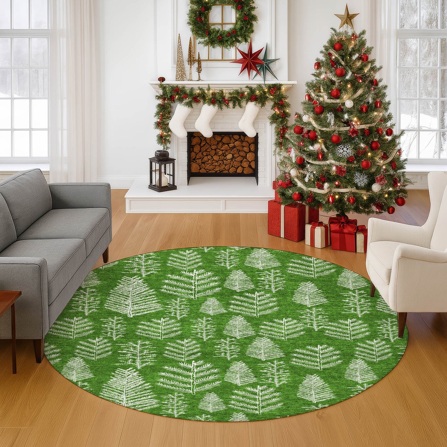 Machine Made Merry & Bright MY21 Green - Dalyn Rugs