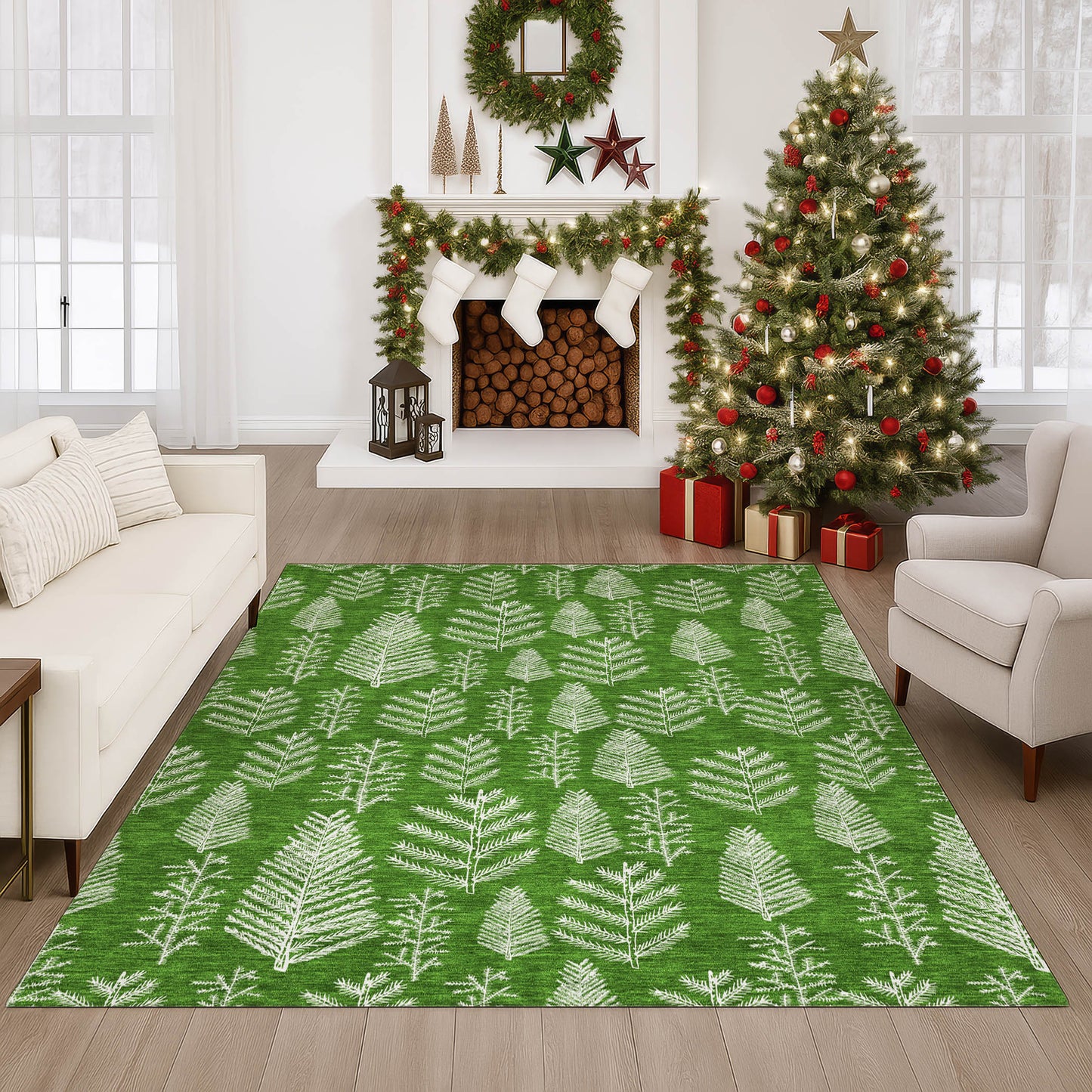 Machine Made Merry & Bright MY21 Green - Dalyn Rugs