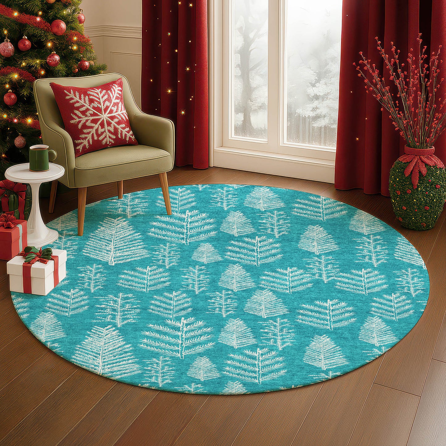 Machine Made Merry & Bright MY21 Teal - Dalyn Rugs